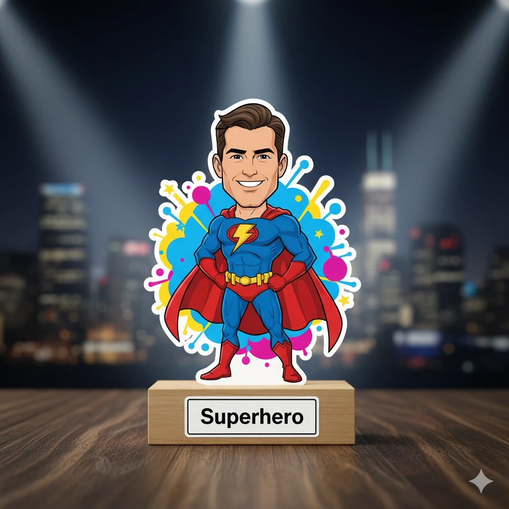 Superhero Caricature